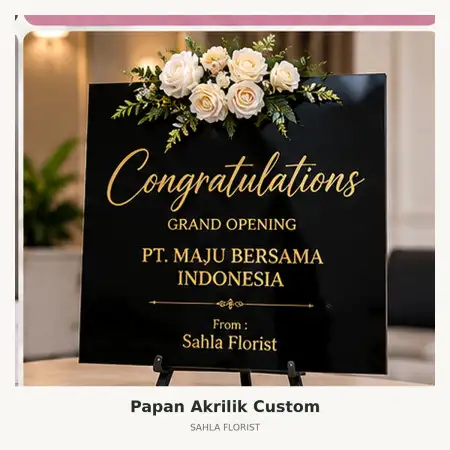 Papan Bunga Akrilik Simpang Lima Semarang